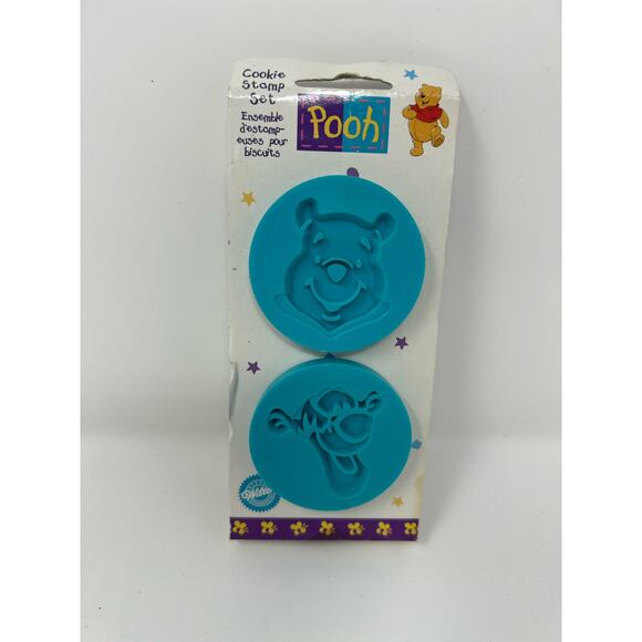 Wilton Pooh Teal Pooh and Tigger Cookie Stamp Set of‎ 2 - Picture 2 of 2